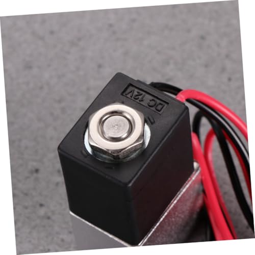 Válvula solenoide DC12V normalmente cerrada de aluminio de 2 vías para fluidos 4