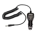 Ailunce HD1 Radio Car Charger 12V-24V Long Cable with LED Light Compatible with Ailunce HD1 Retevis RT5 RT29 RT87 RB23 Walkie Talkies Charger Station (1 Pack)