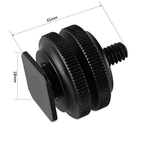 Parafuso Adaptador para Sapata Canon Nikon - rosca 1/4