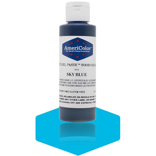 Americolor Soft Gel Paste Food Color, 4.5-Ounce, Sky Blue