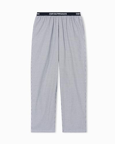 Pantalon de pyjama Armani en coton tissé teint pour homme élégant à la maison