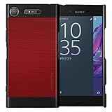 motomo Xperia XZ1 Case INO Metal Bar Red Black Inno Metal Bar Xperia X-Z One Cover SO-01K SOV36 701SO Aluminum Material [Japan Authorized Dealer Product] MT11364Z1