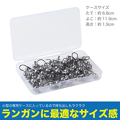 FISHBOMB ジグヘッド 50個 セット 1g 2g 3g 4g 5g アジング 