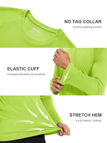 Image of MAGCOMSEN Men's Long Sleeve Shirts UPF 50+ UV Sun Protection Athletic Shirts for Hiking Running Workout Rash Guard