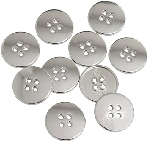 AERZETIX - C74031 - Lot De 10 Boutons à Coudre 15x3 Mm à 4