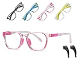 Modische und langlebige Kinderbrille：Die Brille ist gut verarbeitet, Die Farbe der Brille ist eher dezent gehalten modisch, für Jungen und Mädchen und kleinem Kopf, mit hoher Lichtdurchlässigkeit können Sie die echten Farben sehen.