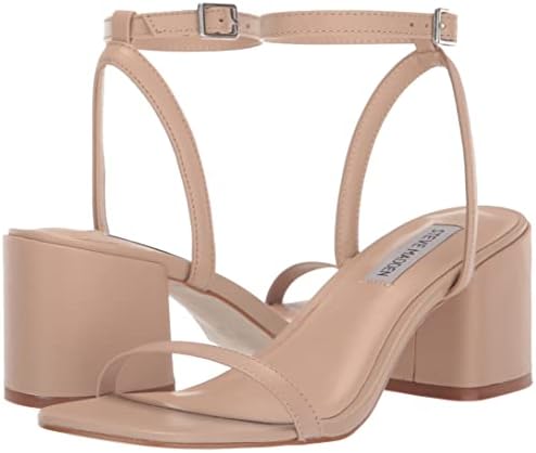 Steve Madden Women's Audrina Heeled Sandal, Natural Leather, 6 | Image 6