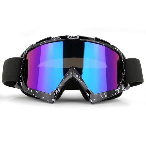 Lunettes de moto anti-UV et réglables pour motocross et VTT