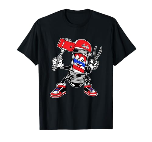 Barbershop Cool Barber Pole Peluquería Divertido Hip Hop Barber Camiseta