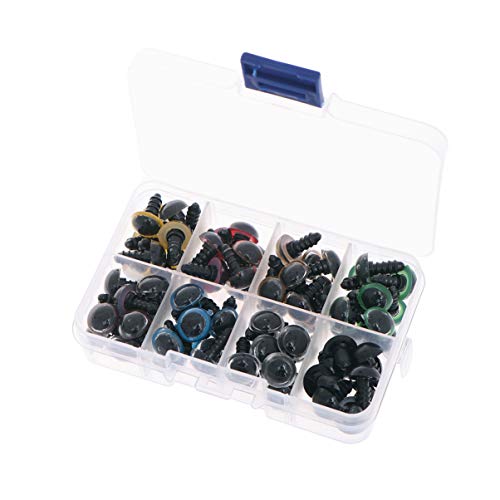 ARTIBETTER 80Pcs de Plástico de Segurança Olhos de Ursinho de Pelúcia Boneca de Olhos de Boneca Faze