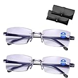 Generisch Adaptive Flüssigkristall Fokus Brille, Brille Die Sich Automatisch Der Sehstärke Anpasst, Intelligente Zoom 𝐁rille Automatische Fokuseinstellung Von Nah Und Fern (2PCS)