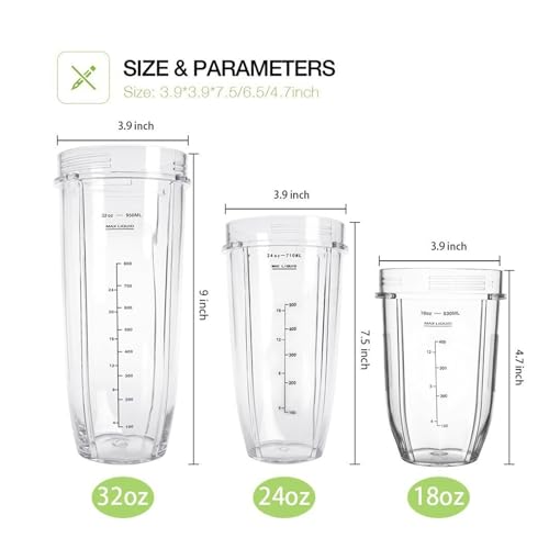 Blender Cup Compatible With Ninja Juicer 24oz/32oz miniatura 4