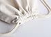 YINGKOR Cotton Canvas Drawstring Backpack Bag Gym Sackpack Sport String Sack Pack Bags pack-2, White