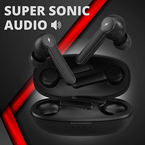 Image of Fire-Boltt Buds 1200 True Wireless Earbuds, Auto Noise Cancellation, BT5.0, Full Smart Touch Control Bluetooth Earphones with Voice Assistance & HD Stereo Sound (Black)