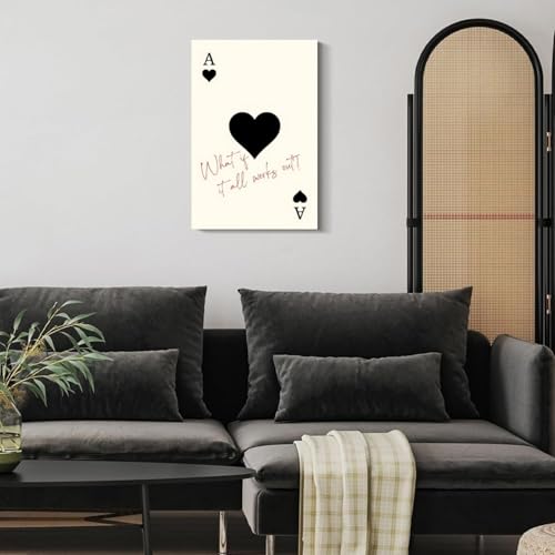 Tableau mural noir preppy pour salon chic et chambre moderne