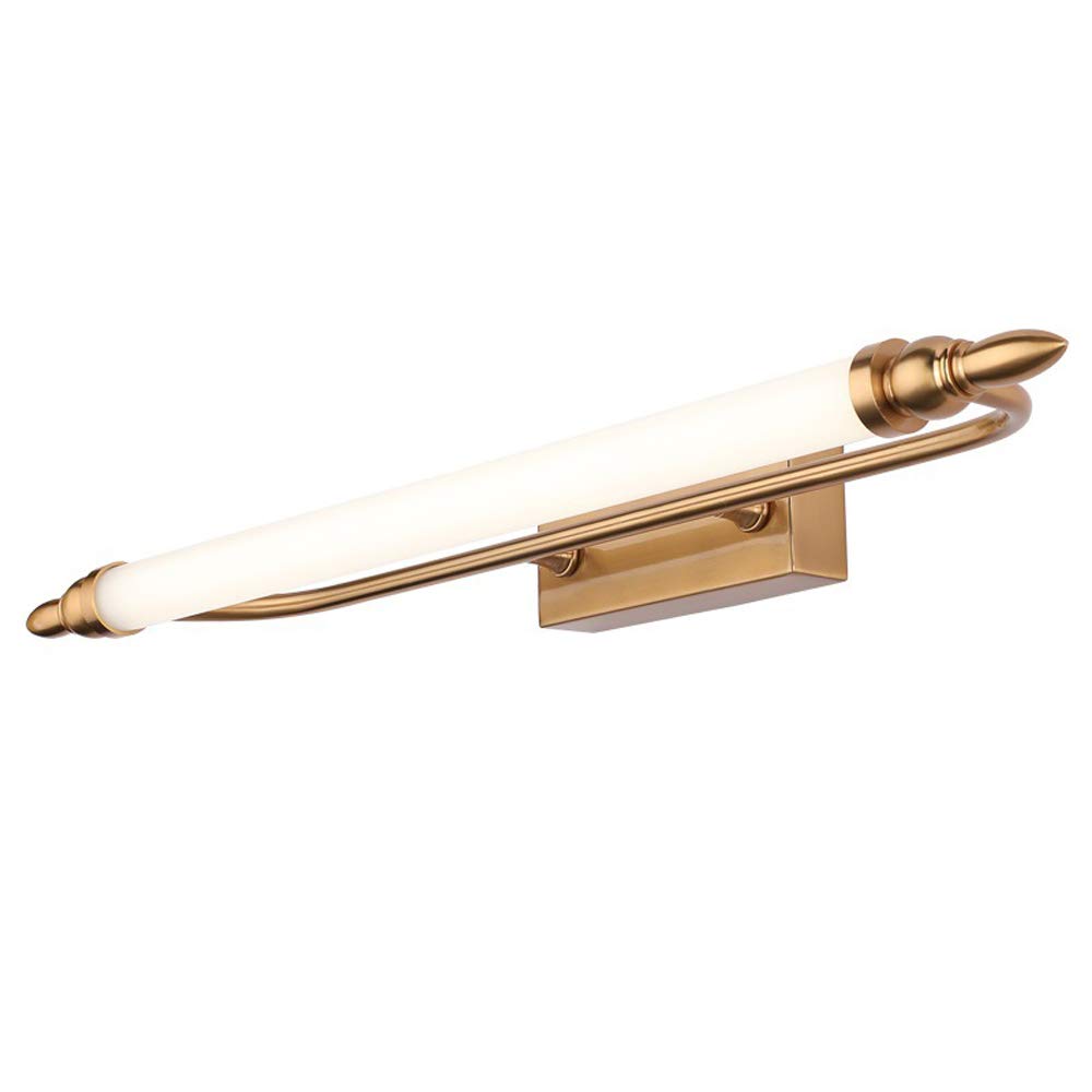 Éclairage avant miroir LED, lampes miroir bain, lumières miroir courtoisie vintage, applique murale laiton ultra lumineuse pour éclairage avant miroir salle bain, peinture murale, coiffeuse, blanc