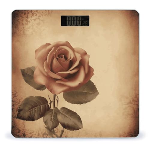 Balanza digital para baño con plataforma de vidrio templado miniatura 1