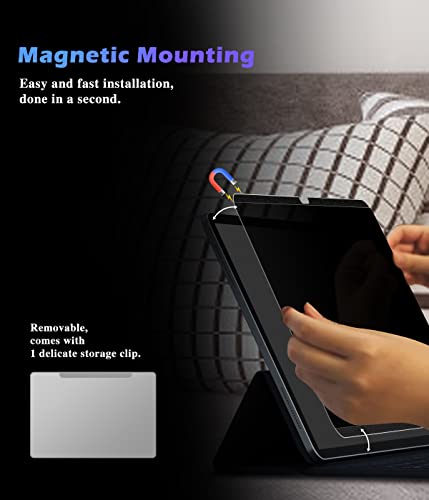 Image of FILMEXT iPad 10th Generation Privacy Screen Protector iPad 10.9 2022, Magnetic Anti-Spy Anti Glare Blue Light Filter, Removable Installation for iPad 10.9-inch A2696 /A2757 /A2777, [Landscape Privacy] | FILMEXT Anti-Spy Anti Glare Blue Light Filter, Removable Installation for iPad 10.9in A2696 /A2757 /A2777 [Landscape Privacy]