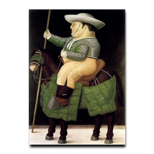 Cuadros Botero Picador reproducción litográfica aplicada sobre madera DMF con polímero plástico protector 40cmx28cmx7mm. Colgador incluido.
