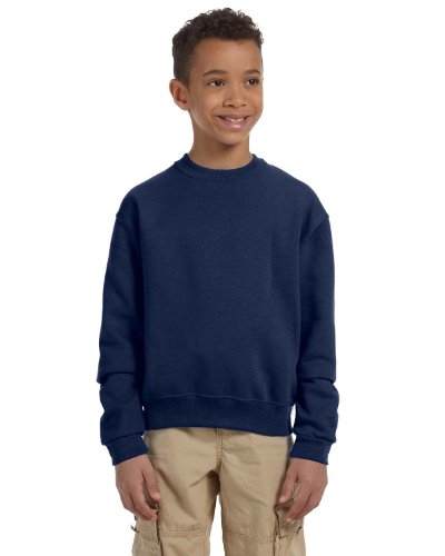 Jerzees boys Fleece Sweatshirts, Hoodies & Sweatpants Shirt, Sweatshirt - Navy, Medium US2