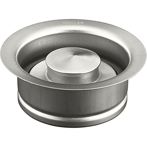 KOHLER K-11352-BS Disposal Flange with Stopper, Depris Buildup Prevention, One Size, Brushed Stainless by Kohler - Used condition - US$25.65