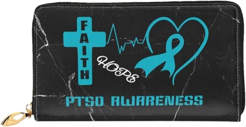 Ptsd Awareness Wallet Card Bag, Black