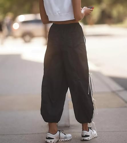 OPCAKM Baggy Cargo Pants Women Palazzo y2k Clothes High Waisted Sweatpants with Pockets4