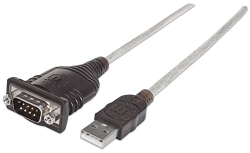 Image of MANHATTAN 151849 USB to Serial Converter, Connects One Serial Device to a USB Port, Prolific PL-2303RA Chip, 1.8 m (6 ft.)