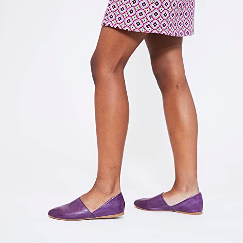 Miz Mooz Kimmy Womens Flats - Premium Leather Comfortable & Casual Almond Toe Ladies Shoes (Purple - 41Eu) #TOP5