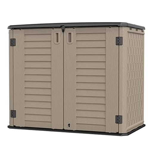 KINYING Horizontal Outdoor Storage Shed