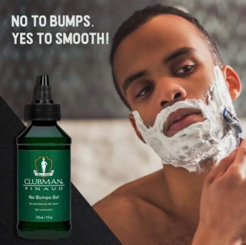 Image of Clubman Pinaud Razor Bumps Stopper Gel - Razor Bump Treatment for Men, Aftershave Gel for Ingrown Hairs, Shave Bumps & Razor Burn - 4 fl oz, 1-Pack