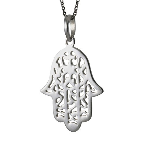 apop nyc Sterling Silver Hamsa Pendant Necklace 24 inch [Jewelry]
