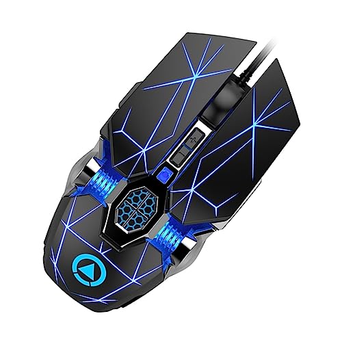 Ratón gaming USB con retroiluminación LED y diseño ergonómico mate