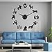 JKLMZYT Signos del Zodiaco Pegatinas de Arte de Pared Exclusivo Reloj de Pared constelación DIY Reloj de Pared Gigante astrología Reloj Colgante Reloj decoración del hogar-27inch