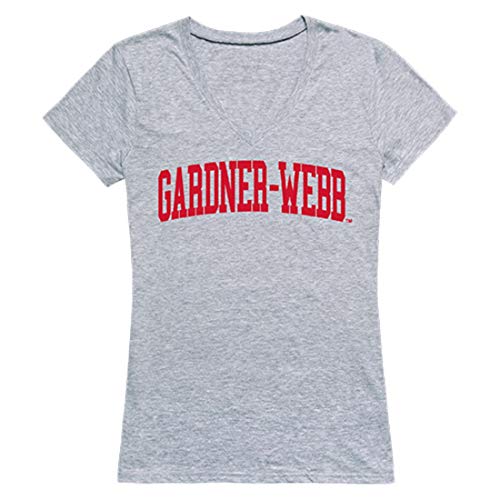 GWU Gardner Webb University Game Day Women's Tee T-Shirt Heather Grey Medium