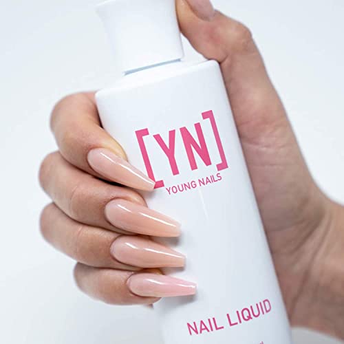 Young Nails Nail Liquid. Professional Grade Hight Quality Monomer. Use With Nail Powder For Acrylic Nails At Home. Low Odor, Mess + Mma Free, Non-Yellowing Nail Liquid #TOP4