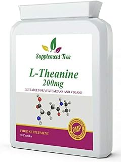 L-Theanine 200mg 90 Capsules | 100% Non GMO | UK Manufactured | Vegan & Vegetarian Friendly