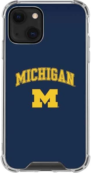 Skinit Clear Phone Case Compatible with iPhone 13 - Officially Licensed University of Michigan Wolverines M Design