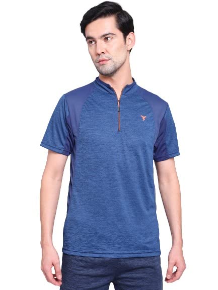 Image of TECHNOSPORT Men's Polyester Slim Fit T-Shirt