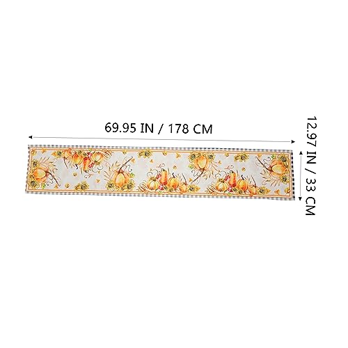 Chemin de table d'Action de Grâce de qualité en lin et coton - 7