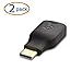 Cable Matters 2-Pack USB to USB C Adapter (USB C to USB Adapter) in Black