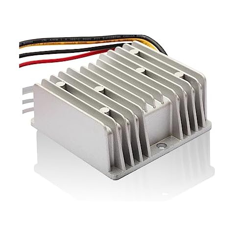 120W Waterproof Converter Regulator 48V 36V to 12V Car Power Supply Adapter Converter Reducer Regulator for Auto Car Boat Solar System etc. (DC30-60V Inputs) Cover