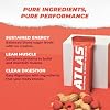 Atlas Real Food Protein Bar 20g Clean Protein, 2g Sugar, No Seed Oils, No Artificial Sweeteners (Peanut Butter & Raspberry, 12 Count)