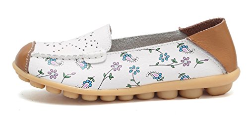 Image of VenusCelia Women's Floral Comfort Walking Flat Loafer