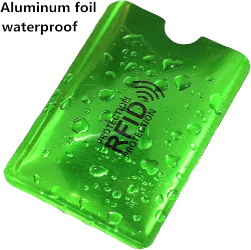 RFID Blocking Sleeves (28 Pack) - Credit Card Protection, Aluminum Wallet, RFID Card Holder, Identity Theft Protection - Includes 20 Credit Card Sleeves & 8 Passport Protectors4