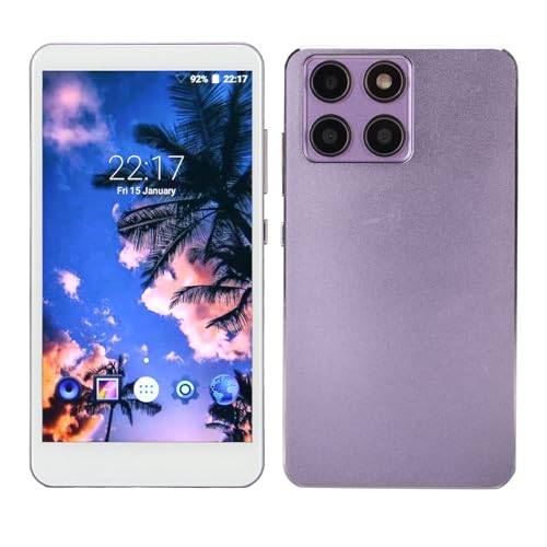 VBESTLIFE Tragbarer MP4-Player für Android, 5,0-Zoll-Full-Touch-HD-Bildschirm, Bluetooth- und WLAN-Musikplayer mit Rauschunterdrückung, FM-Radio und Fotounterstützung (Purple)