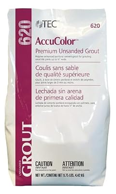 TEC AccuColor - Premium Unsanded Tile Grout - High Traffic, Enhanced Color-Consistent, Wear-Resistant, Shrink-Resistant, Cement Grout Joint Filler - 9.75 LB (Pearl #988 Unsanded Grout 9.75 lbs)
