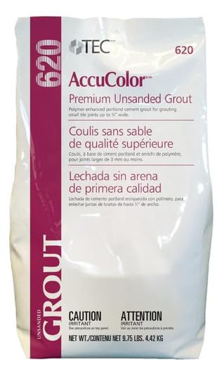 TEC AccuColor - Lechada de baldosas sin lijar de alta calidad, alto tráfico, consistente en el color mejorado, resistente al desgaste, resistente al