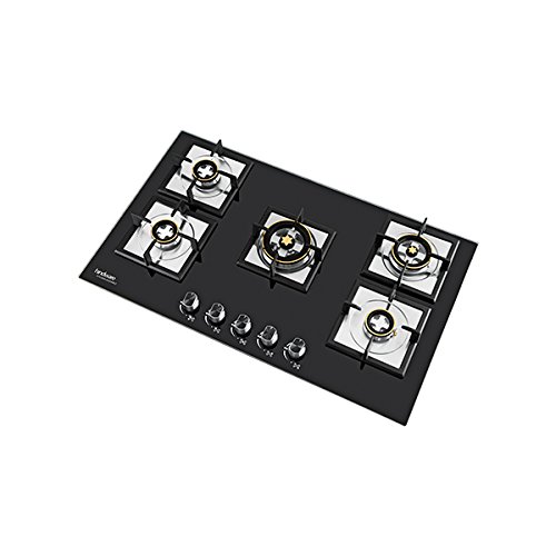 Compare Hindware Diva Plus Stainless Steel 5 Burner Gas Stove (Black