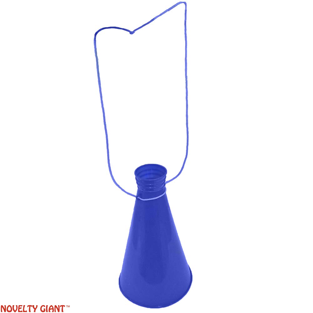 9" Yellow Plastic Megaphone Cheerleader Hollywood Movie Director Prop : Sports & Outdoors